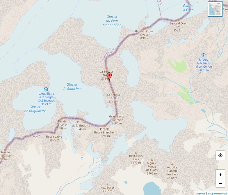 Alps - Map of La Singla