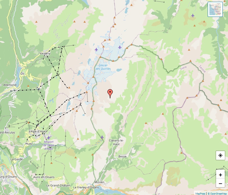 Alps - Map of Les Bans